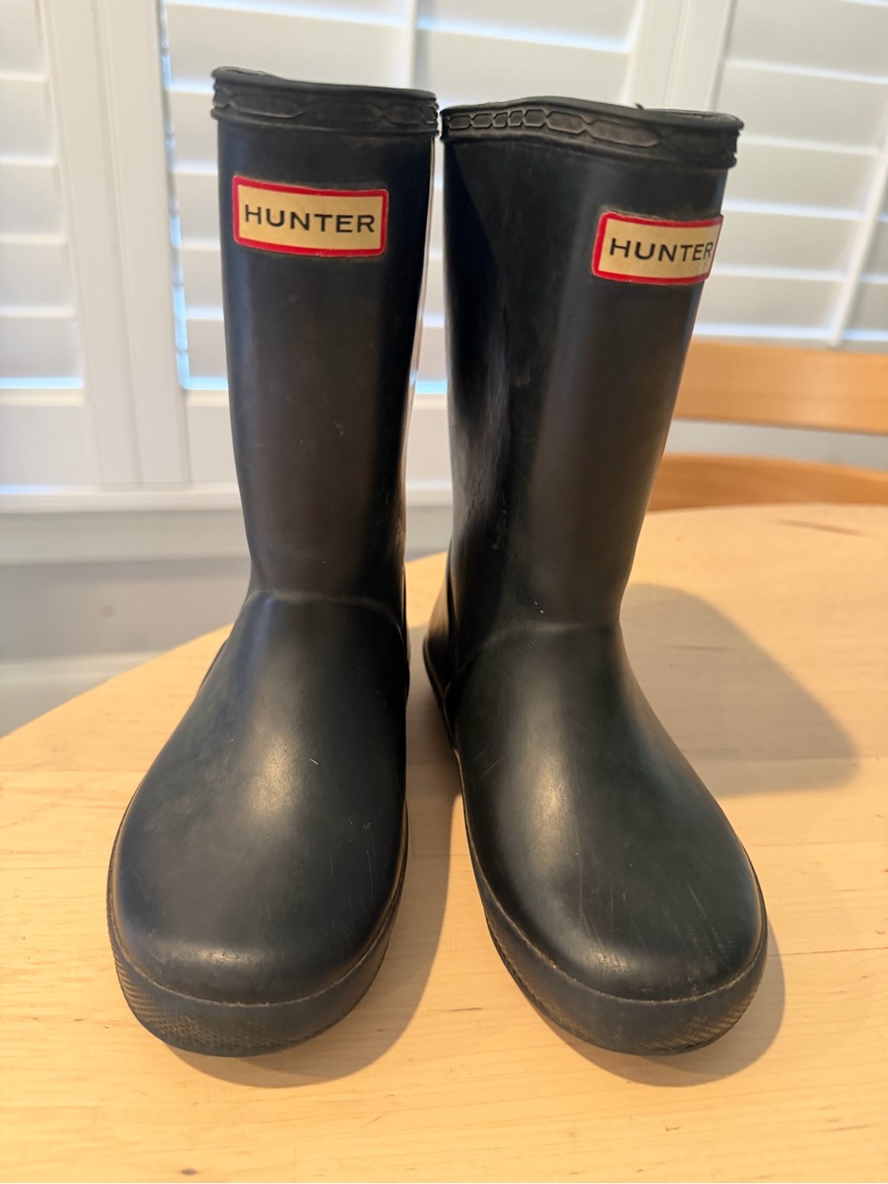 VGUC Hunter Toddler Navy Rain Boots UK10/US11